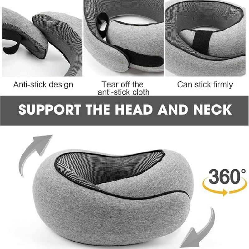 Neck Pillow Memory Foam - Taşınabilir U Şeklinde Seyahat Yastığı Hafızalı