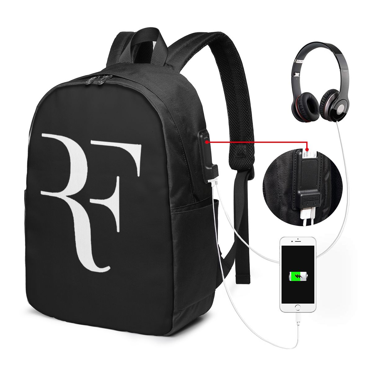 Travel Packing Accessories - Roger Federer Sırt Çantası Seyahat Dizüstü