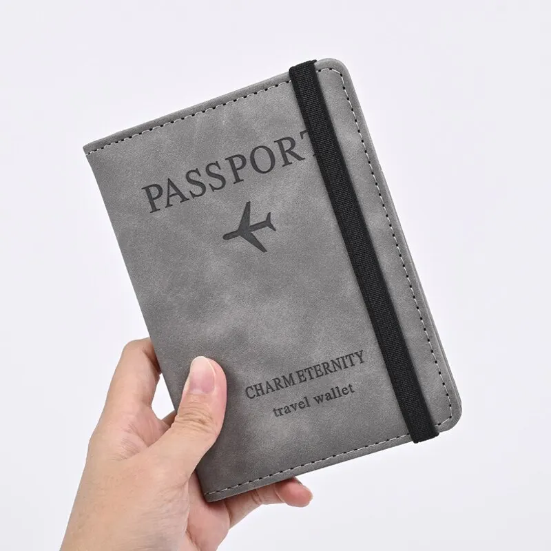 Travel Accessories Wallet - Erkekler PU deri cüzdan seyahat pasaport