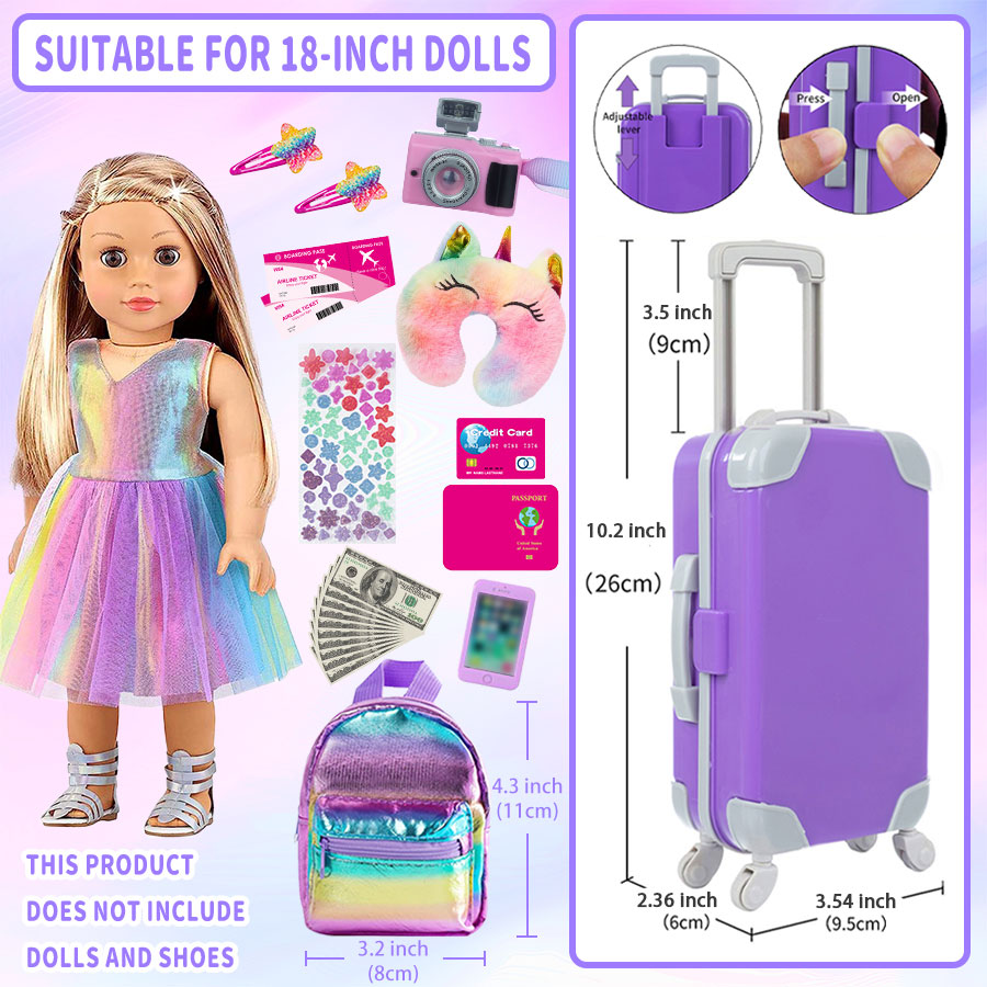 18 inç Bebek Kıyafetleri ve Ak - Travel Accessories Kit Bag incelemesi ve fiyatı