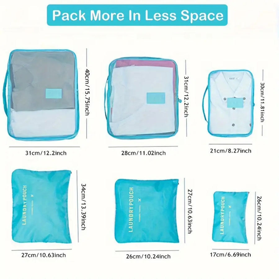 6 adet Seyahat Organizatör Sak - Travel Accessories Comfort incelemesi ve fiyatı